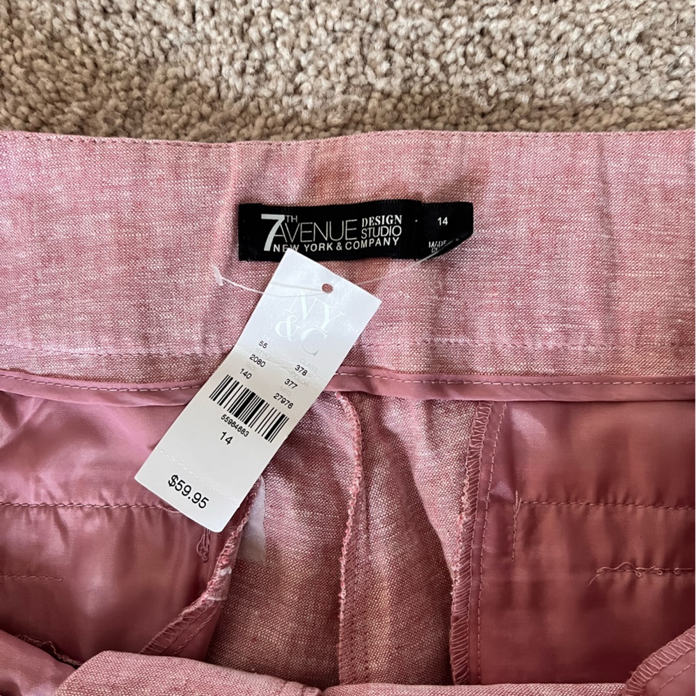 New York & Company Linen Blend Ankle Pants - Picture 6 of 6